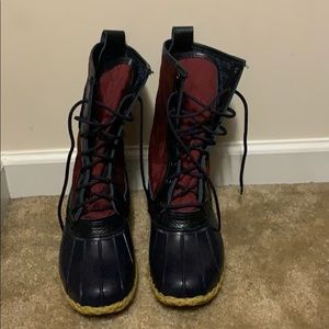 Women’s LL Bean quilted duck boots
